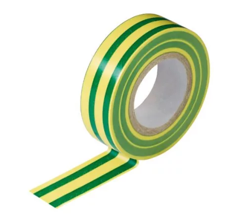 Szigetelőszalag 20mx19mm Zöld-sárga