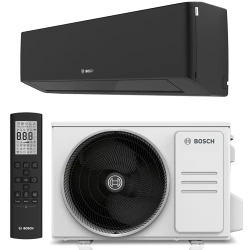 Bosch Climate 7000i oldalfali klíma szett 2,6kW (fekete)