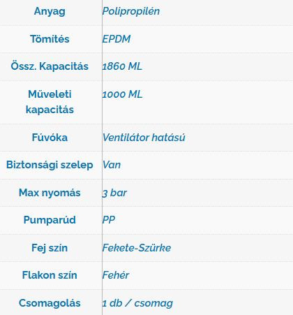 Permetező habosító A-Type 1,5 Pro Foamer EPDM 1860ml (lúgos tömítés)